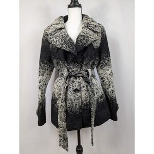 ALEXANDRA ROSATI Wool Pea Coat Vtg Old Money Quiet Luxury Career Maximalist A007